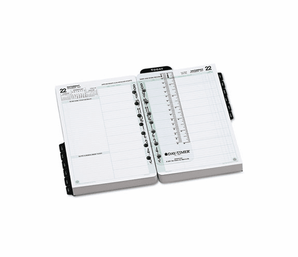 DTM920101207 Original Dated 2-Page/Day Organizer Refill, July-June, 5-1/2 x 8-1/2, 2012-2013 By DAYTIMER'S INC.