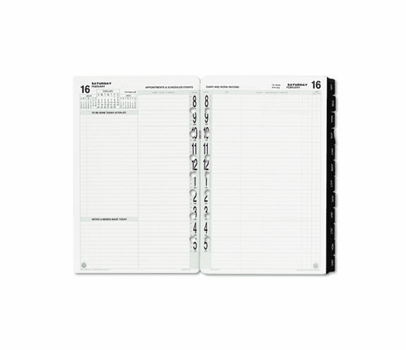 DTM920101301 Original Dated Two-Page-per-Day Organizer Refill, Jan.-Dec., 5-1/2 x 8-1/2, 2013 By DAYTIMER'S INC.