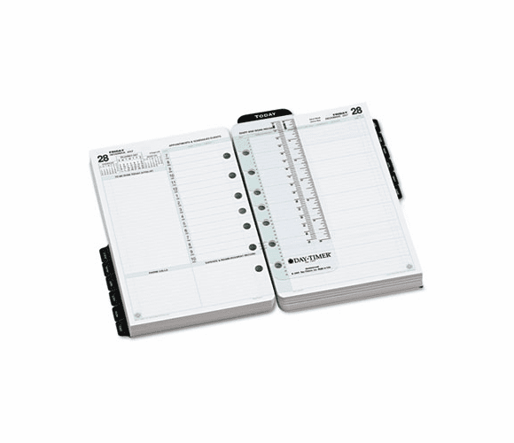 DTM928001207 Reference Two-Page-per-Day Organizer Refill, July-June, 5-1/2 x 8-1/2, 2012-2013 By DAYTIMER'S INC.
