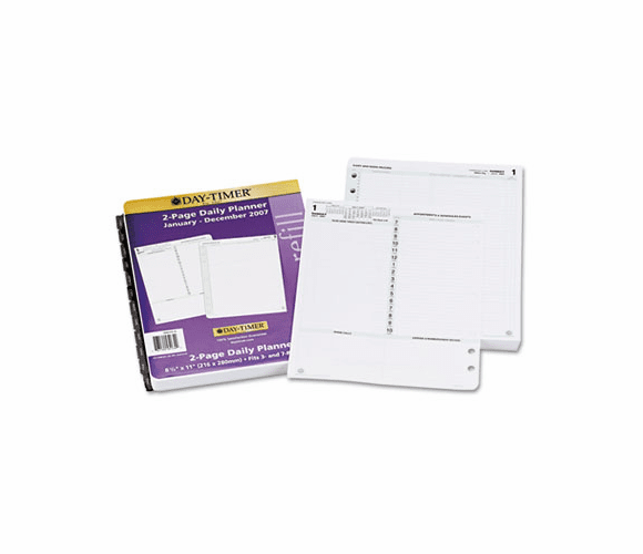 DTM948001301 Reference Dated Two-Page-per-Day Organizer Refill, Jan.-Dec., 8-1/2 x 11, 2013 By DAYTIMER'S INC.