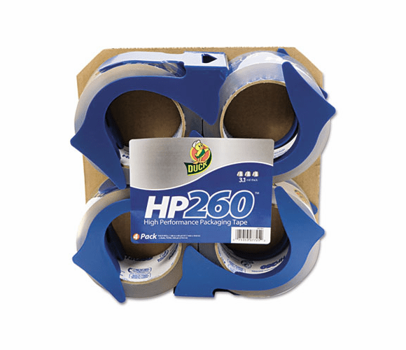 DUC0007725 HP260 Packaging Tape w/Dispenser, 1.88" x 60 yard, 3" Core, 4/Pack By SHURTECH
