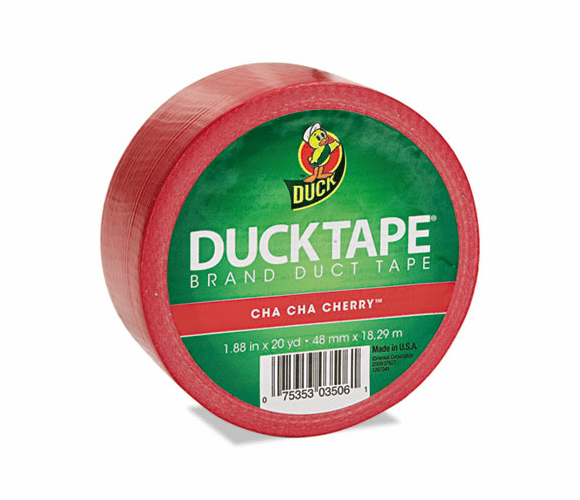 DUC1265014 Colored Duct Tape, 1.88" x 20 yds, 3" Core, Red By SHURTECH
