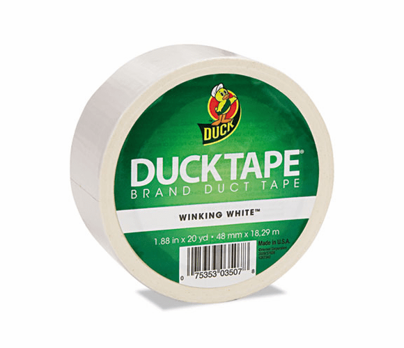 DUC1265015 Colored Duct Tape, 1.88" x 20 yds, 3" Core, White By SHURTECH