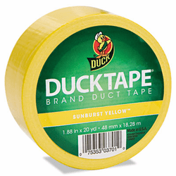 DUC1304966 Colored Duct Tape, 1.88" x 20 yds, 3" Core, Yellow By SHURTECH
