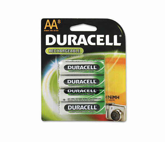 DURDC1500B8N Rechargeable NiMH Batteries, AA, 8/Pack By DURACELL PRODUCTS COMPANY