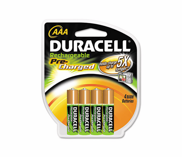 DURDX2400B4N001 Coppertop NiMH Pre-Charged Rechargeable Battery, AAA, 4/Pack By DURACELL PRODUCTS COMPANY