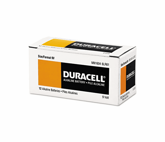 DURMN1604BKD Coppertop Alkaline Batteries, 9V, 12/Pack By DURACELL PRODUCTS COMPANY