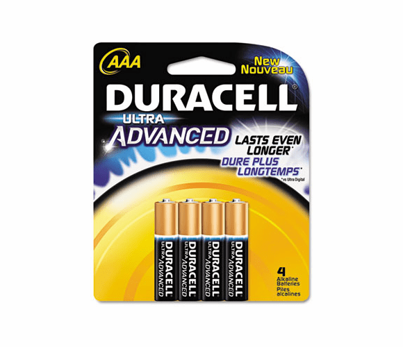 DURMX2400B4Z Ultra Advanced Alkaline Batteries, AAA, 4/Pack By DURACELL PRODUCTS COMPANY
