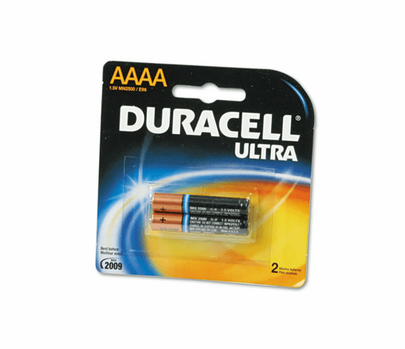 DURMX2500B2PK Ultra Advanced Alkaline Batteries, AAAA, 2/Pack By DURACELL PRODUCTS COMPANY