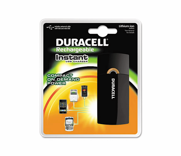 DURPPS2US0001 Instant Charger, Universal Cable w/USB & Mini-USB By DURACELL PRODUCTS COMPANY