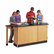 DVW2946K LabView 4-Student Workstation, Rectangular, 96w x 48d x 36h, Black By DIVERSIFIED WOODCRAFTS, INC.