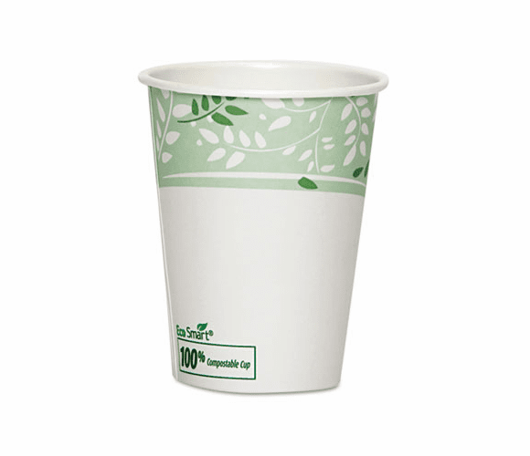 DXE2338PLA EcoSmart Hot Cups, Paper w/PLA Lining, Viridian, 8 oz., 1000/Carton By DIXIE FOOD SERVICE