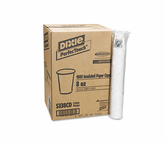 DXE5338CD Hot Cups, Paper, 8 oz., Coffee Dreams Design, 1000/Carton By DIXIE FOOD SERVICE