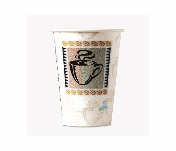 DXE5342CDPK Hot Cups, Paper, 12 oz., Coffee Dreams Design, 50/Pack By DIXIE FOOD SERVICE