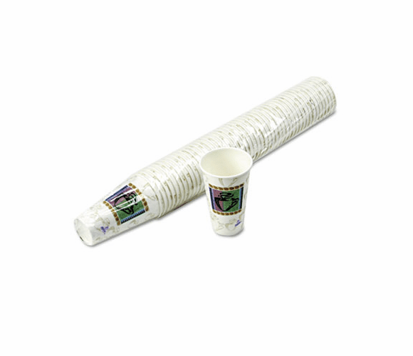 DXE5342DX Hot Cups, Paper, 12 oz., Coffee Dreams Design, 500/Carton By DIXIE FOOD SERVICE