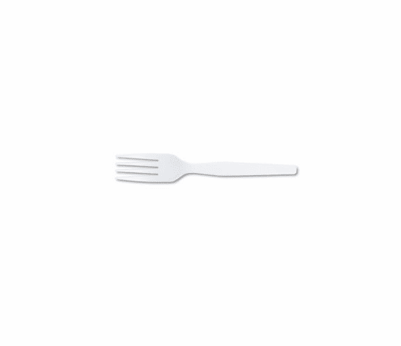 DXEFM207 Plastic Cutlery, Heavy Mediumweight Fork, 100 Pieces/Box By DIXIE FOOD SERVICE