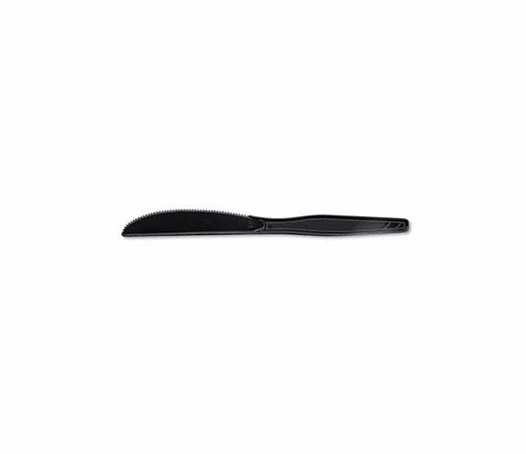 DXEKM507 Plastic Tableware, Heavy Mediumweight Knives, Black, 100/Box By DIXIE FOOD SERVICE