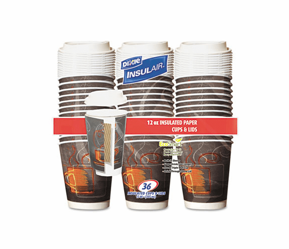 DXERETARO3612 Hot Cups, Paper, 12 oz., 36/Pack By DIXIE FOOD SERVICE