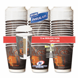 DXERETARO3612 Hot Cups, Paper, 12 oz., 36/Pack By DIXIE FOOD SERVICE
