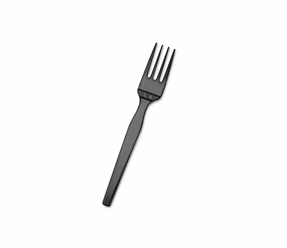 DXESSF51 SmartStock Plastic Cutlery Refill, Forks, Black, 24 Packs of 40, 960/Carton By DIXIE FOOD SERVICE