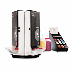 DXESSTBL08 SmartStock Cutlery Dispenser, Carousel, 18 1/4 dia x 2 3/8h, Black By DIXIE FOOD SERVICE