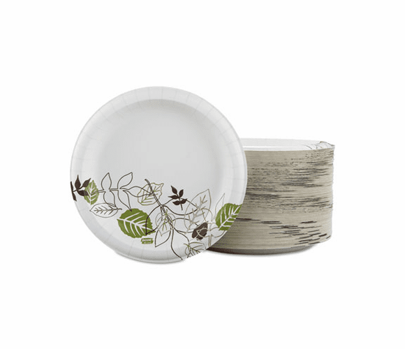 DXESXP9PATHPK Ultra Pathways Heavyweight Paper Plates, 8 1/2", Green/Burgundy, 125 per Pack By DIXIE FOOD SERVICE