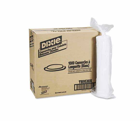 DXETB9538X Plastic Lids for Hot Drink Cups, 8 oz., White, 1000/Carton By DIXIE FOOD SERVICE