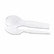DXETM207 Plastic Cutlery, Heavy Mediumweight Teaspoons, White, 100/Box By DIXIE FOOD SERVICE