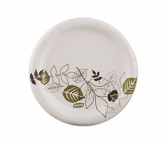 DXEUX6PATHPK Pathways Paper Plates, 5.875", Green/Burgundy, 125 per Pack By DIXIE FOOD SERVICE