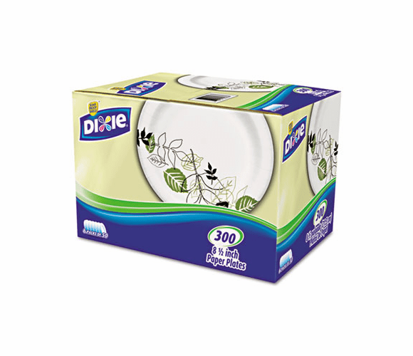 DXEUX9PATHPB Pathways Paper Plates, in Dispenser Box, 8.5", WiseSize, 600/Carton By DIXIE FOOD SERVICE