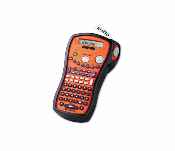 DYM15605 Rhino 3000 Industrial Label Maker, 2 Lines, 4-1/2w x 7-1/2d x 2-1/2h By DYMO