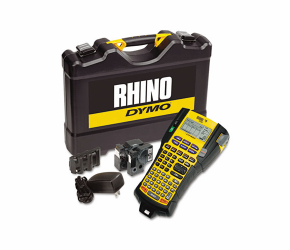 DYM1756589 Rhino 5200 Industrial Label Maker Kit, 5 Lines, 6-1/10w x 11-2/9d x 3-1/2h By DYMO