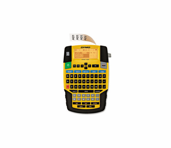 DYM1801611 Rhino 4200 Basic Industrial Handheld Label Maker, 1 Line, 8w x 12d x 2-1/2h By DYMO