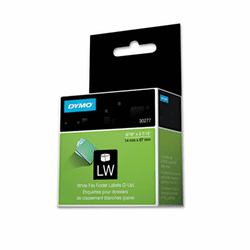 DYM30277 2-Up File Folder Labels, 9/16 x 3-7/16, White, 260/Pack By DYMO