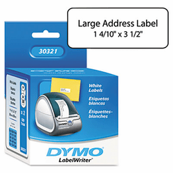 DYM30321 Address Labels, 1-2/5 x 3-1/2, White, 520/Box By DYMO