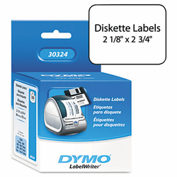 DYM30324 Diskette Labels, 2-3/4 x 2-1/8, White, 320/Box By DYMO