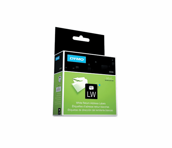 DYM30330 Return Address Labels, 3/4 x 2, White, 500/Box By DYMO