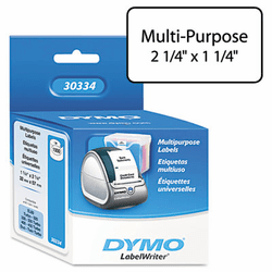 DYM30334 Address Labels, 1-1/4 x 2-1/4, White, 1000/Roll By DYMO