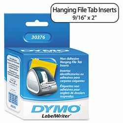 DYM30376 Hanging File Folder Tab Inserts, 9/16 x 2, White, 260/Box By DYMO