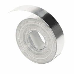 DYM31000 Rhino Metal Label Non-Adhesive Tape, 1/2" x 16 ft., Aluminum By DYMO