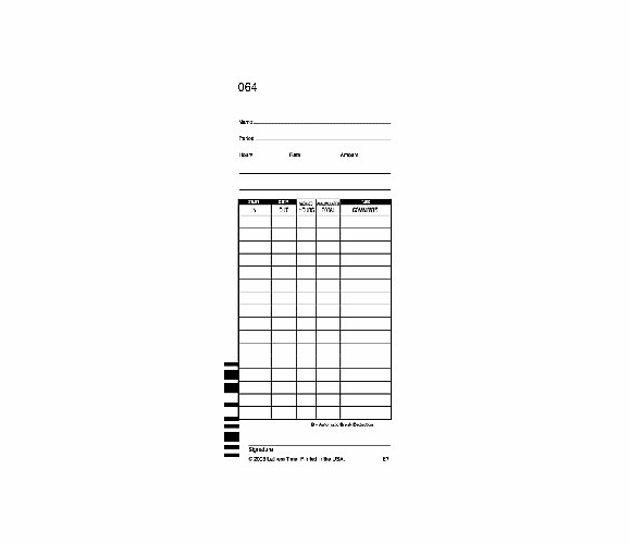 E7 - Timecards (Box of 1000) By Lathem