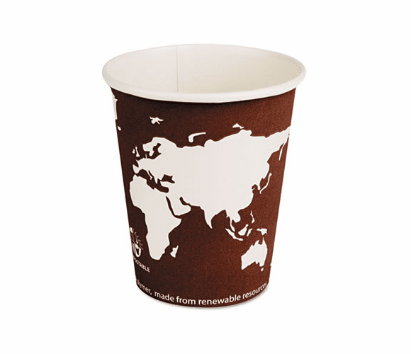 ECOEPBHC8WA World Art Renewable Resource Compostable Hot Drink Cups, 8 oz, Plum, 1000/Carton By ECO-PRODUCTS,INC.