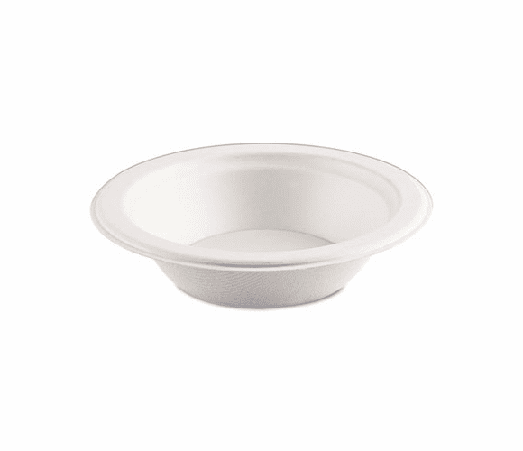 ECOEPBL12 Compostable Sugarcane Dinnerware, 12 oz. Bowl, White, 1000/Carton By ECO-PRODUCTS,INC.