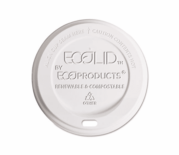 ECOEPECOLID8 Hot Cup Lid, 8 oz, Translucent, 800/Carton By ECO-PRODUCTS,INC.