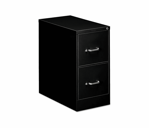 EFS21109 Two-Drawer Economy Vertical File, 15w x 26-1/2d x 29h, Black By OIF