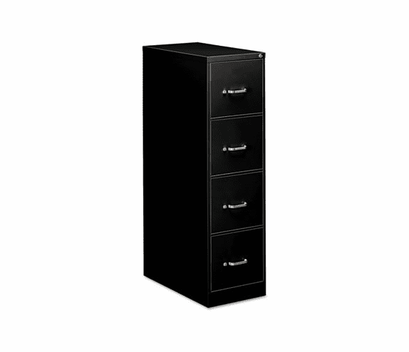 EFS41109 Four-Drawer Economy Vertical File, 15w x 26-1/2d x 52h, Black By OIF