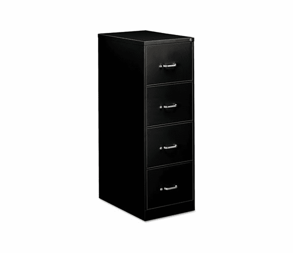 EFS42209 Four-Drawer Economy Vertical File, 18-1/4w x 26-1/2d x 52h, Black By OIF