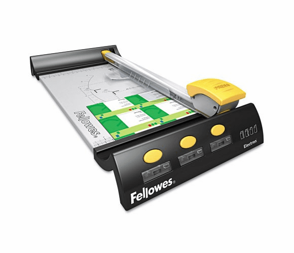 Electron 180 Trimmer, 10 Sheets, Metal Base, 8 5/8" x 24 5/8" By Fellowes