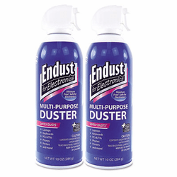 END11407 Compressed Air Duster for Electronics, 10oz, 2 per Pack By ENDUST