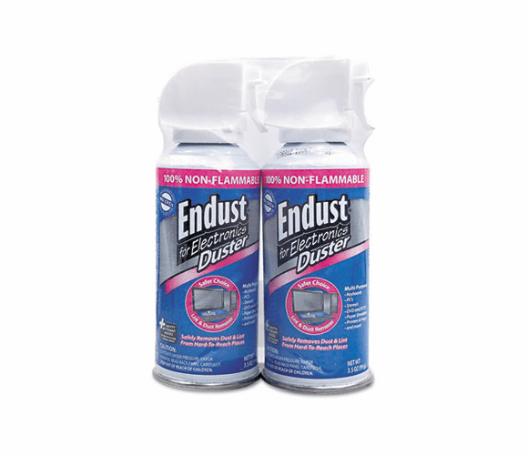 END246050 Compressed Gas Duster, 2 3.5oz Cans/Pack By ENDUST